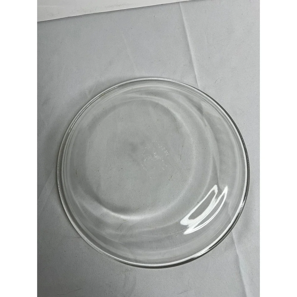 2 - Anchor Hocking Fire King Glass Pie Plate Ovenproof 9 Inch Clear
